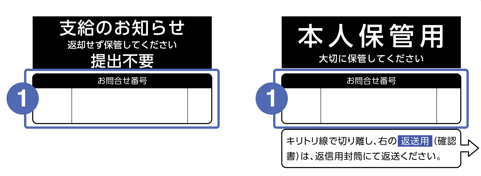 支給のお知らせ